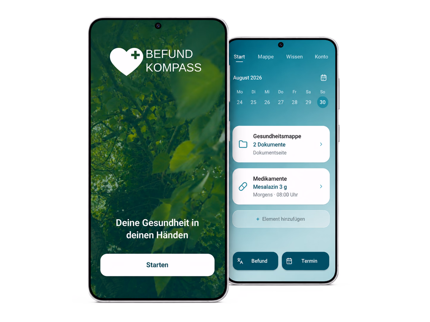 Befundkompass App Mockup